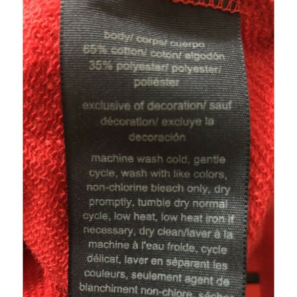 Tommy Hilfiger Red 1/4 Zip Pullover Long Sleeve Sweatshirt Mens Size:XL - Picture 7 of 7